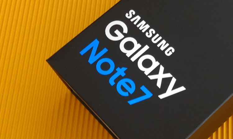 Samsung Galaxy Note 7 Verpackung