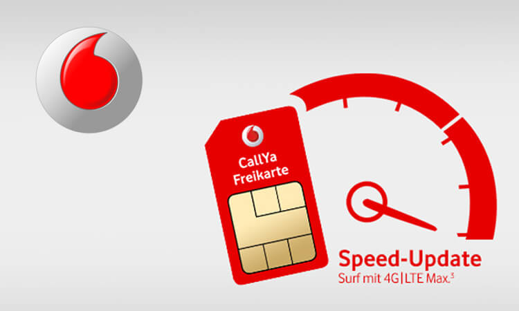 Vodafone Callya Logo und Symbol Freikarte