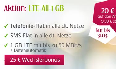 winSIM bietet jetzt einen Allnet Flat Tarif samt LTE für weniger als 7 Euro pro Monat an